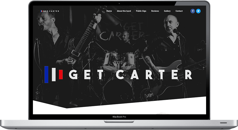 Get Carter Band Responsive web design